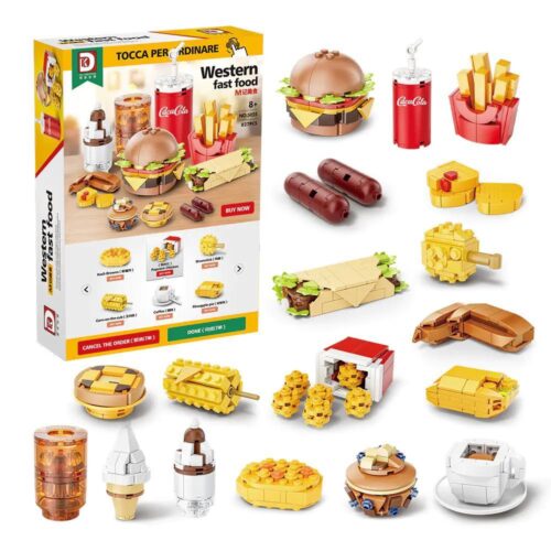 bộ đồ chơi Mô hình đồ ăn nhanh DK 5025 giá rẻ cho bé trai bé gái 8 tuổi