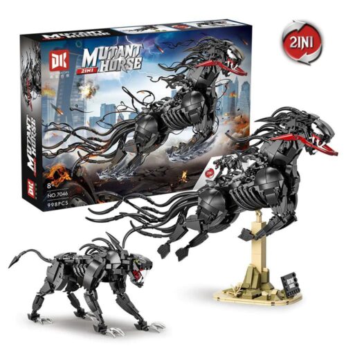 DK 7046 Ngựa Độc Dược bộ lắp ghép mô hình 2in1, sinh vật biến hình, tương thích LEGO®, cho bé 8 tuổi