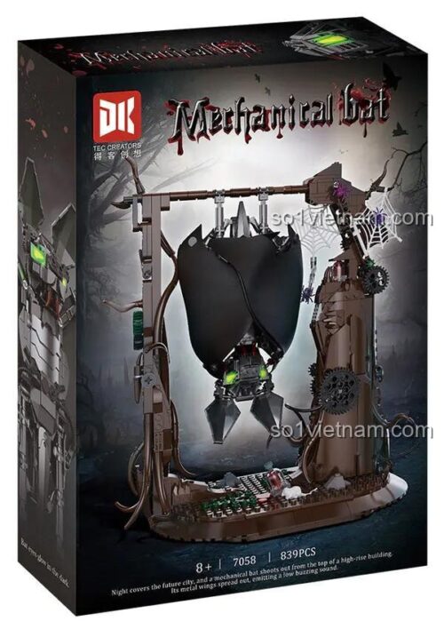 đồ chơi mô hình Dơi Bionic DK 7058, mô hình treo tường độc đáo cho bé trai 8 tuổi