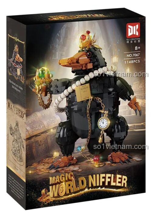 bộ lắp ghép Niffler Harry Potter DK Creators 7067, hộp sản phẩm, cho bé trai bé gái 8 tuổi, giá rẻ