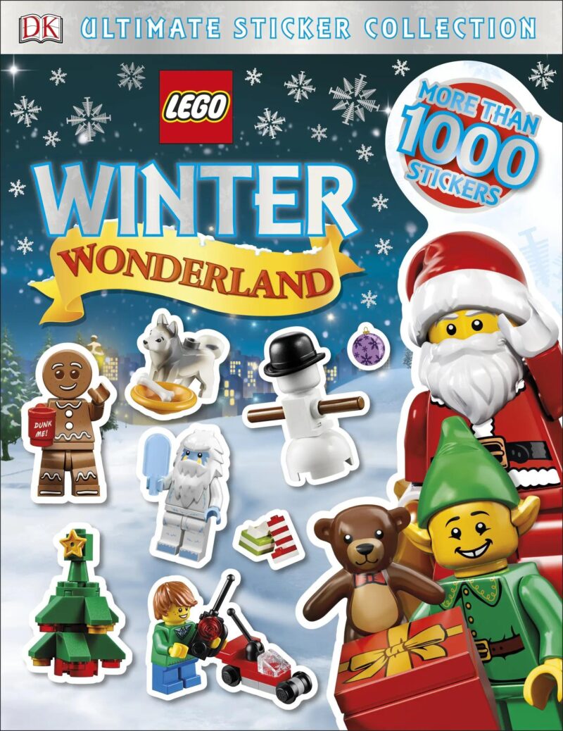 Sách dán hình LEGO® Xứ Sở Mùa Đông, bộ sưu tập sticker hơn 1000 mảnh, chủ đề Giáng Sinh, phù hợp bé trai và bé gái 6 tuổi, giá tốt.
