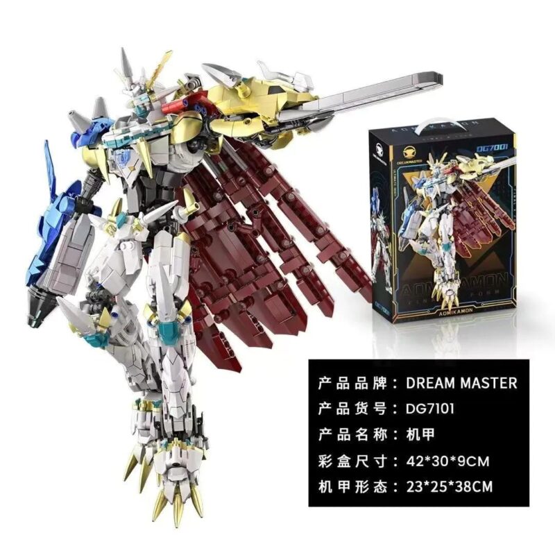Mô hình Robot Cơ Giáp Dream Master DG7101, đồ chơi lắp ghép robot chiến đấu cho bé trai 14 tuổi, chi tiết cao, có đèn LED, kích thước 23x25x38cm, giá tốt