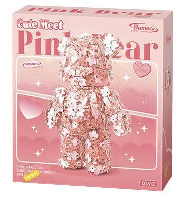 Hộp sản phẩm bộ lắp ghép Gấu Hồng Dumeca D1312, món quà ý nghĩa cho bé gái 6 tuổi, giá rẻ.