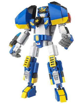 Robot Patrolcop F5 F5-G0004-1 bộ lắp ghép đồ chơi robot robot biến hình cho bé trai 6 tuổi