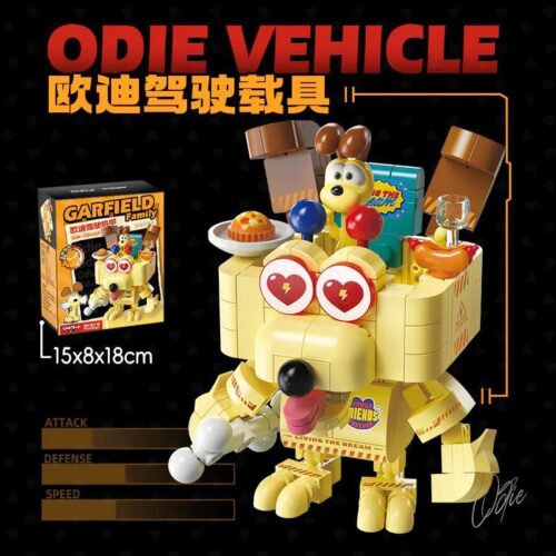 Hộp bộ lắp ghép Gia đình Garfield - Odie Lái Phương Tiện Femibox S44028