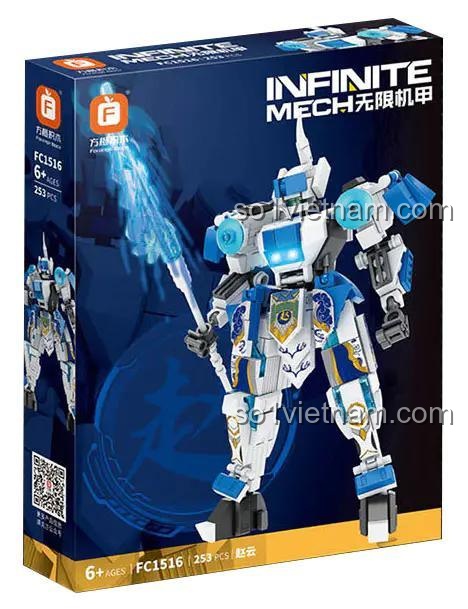 Hộp sản phẩm bộ lắp ghép Cơ Giáp Triệu Vân FC1516 Forange, 253 mảnh, 6+ tuổi