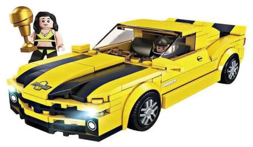 bộ lắp ghép Xe Chevrolet Camaro Tốc Độ Cực Nhanh Forange FC1605, đồ chơi mô hình cho bé trai 6 tuổi, có đèn LED, giá tốt