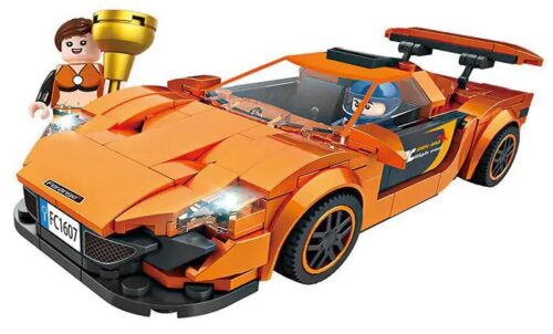 bộ lắp ghép McLaren P1 Forange FC1607 có đèn LED, đồ chơi mô hình siêu xe cho bé trai 6 tuổi, giá tốt