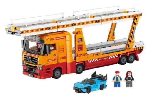 Xe Chở Xe Tải Phóng Forange FC1620 - Mô hình xe tải chở xe với chức năng phóng ấn tượng, đường ray mở rộng 1.2m, 1382 mảnh ghép, phù hợp cho bé 6 tuổi