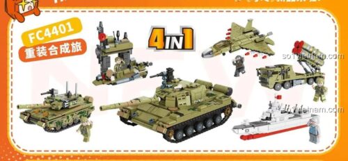 Các mẫu lắp được từ bộ đồ chơi Forange FC4401