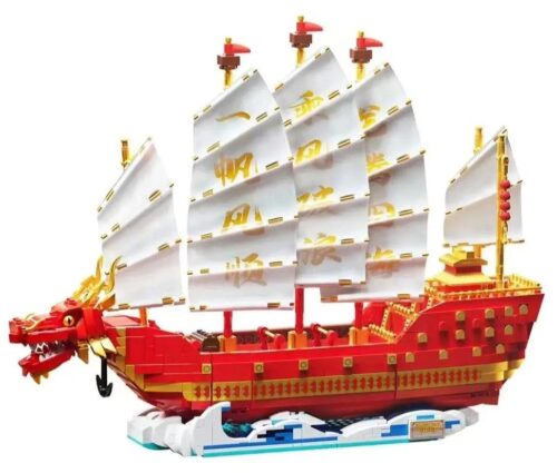 Bộ lắp ghép Thuyền Rồng Tụ Phúc Forange FC6007 2207 chi tiết, đồ chơi lắp ráp chất lượng cao cho bé trai 6 tuổi, giá tốt