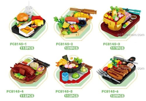 Các món ăn lắp ráp từ bộ đồ chơi Forange FC8145
