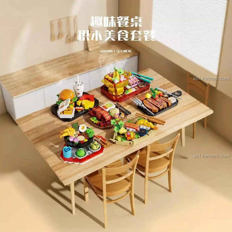 Mô hình sushi từ bộ lắp ghép Forange FC8145