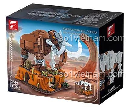 hộp bộ lắp ghép Free Tribe 31001 Ma mút Bán xương, đồ chơi mô hình Khủng long Ma mút, mô hình bán xương độc đáo, cho con trai 14 tuổi, giá rẻ