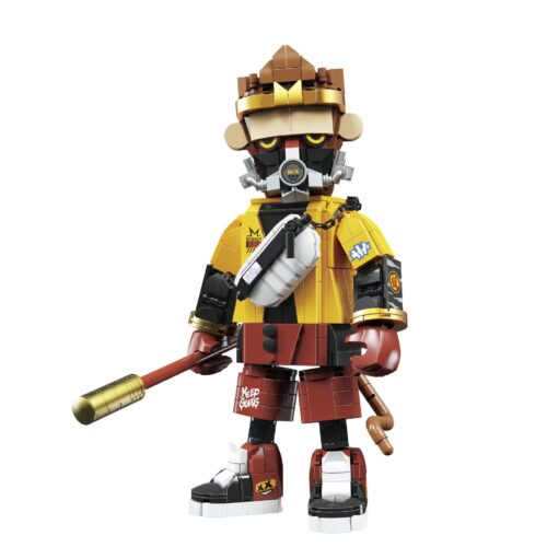bộ lắp ghép Tôn Ngộ Không King FUNIFY W9007 phong cách Punk độc đáo, mô hình trưng bày cho bé trai 8 tuổi, giá tốt