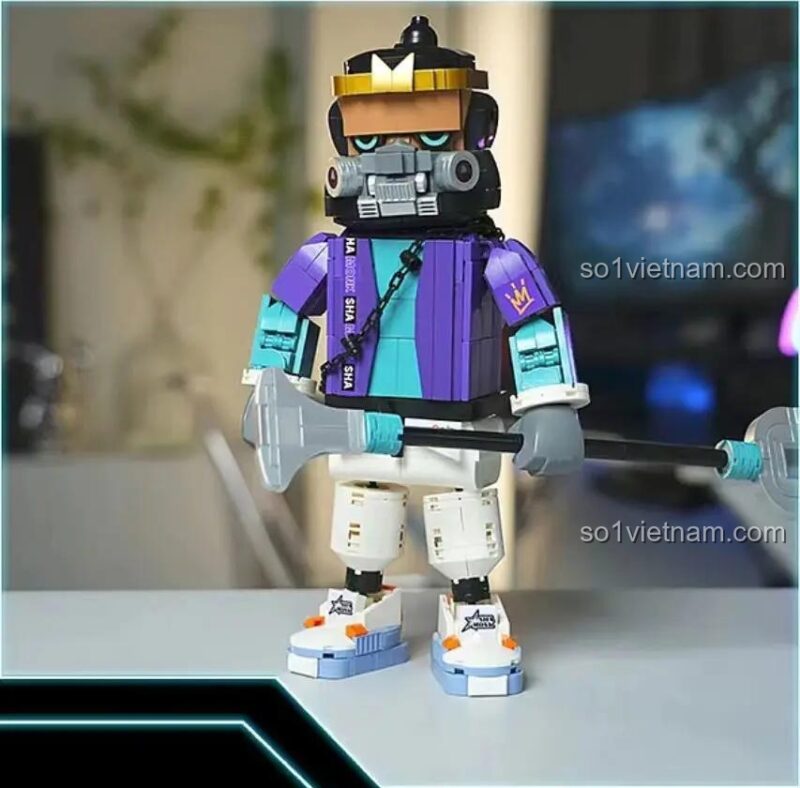 Chi tiết đồ chơi mô hình FUNIFY W9010 Sa Tăng Phong Cách Hip Hop, thiết kế phong cách đường phố, cho con trai 14 tuổi