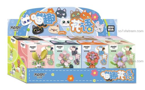 Mô hình chậu cây hoa mèo FUNIFY W9301 mẫu 2