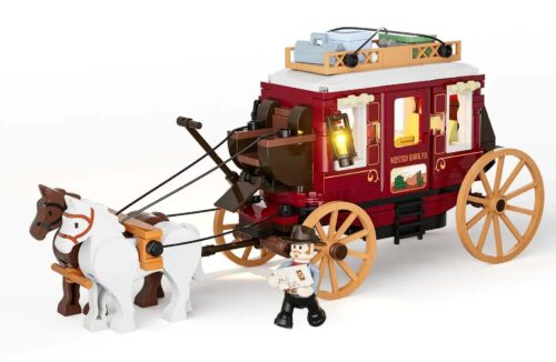 Bộ lắp ghép Xe Ngựa Viễn Tây, mô hình cổ điển cho con trai 16 tuổi, chất lượng cao, giá tốt.