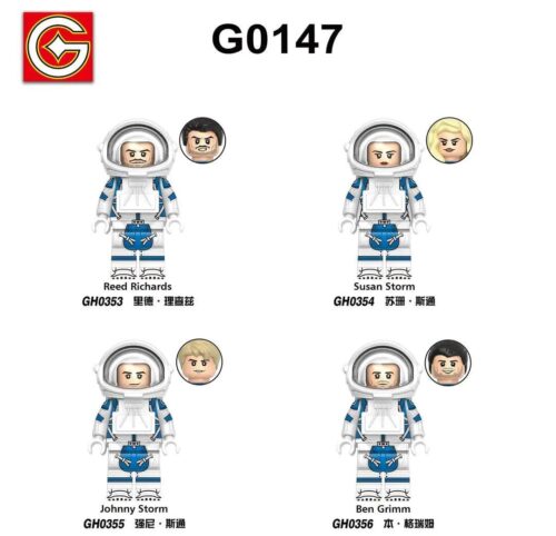 Bộ đồ chơi G Brand G0147 Fantastic Four, 4 minifigure siêu anh hùng tí hon, cho bé trai 6 tuổi, giá tốt.