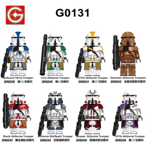 Bộ đồ chơi Lính Dù 187th Star Wars G brand GH0246, minifigure chi tiết sắc nét cho bé trai 6 tuổi, giá tốt.