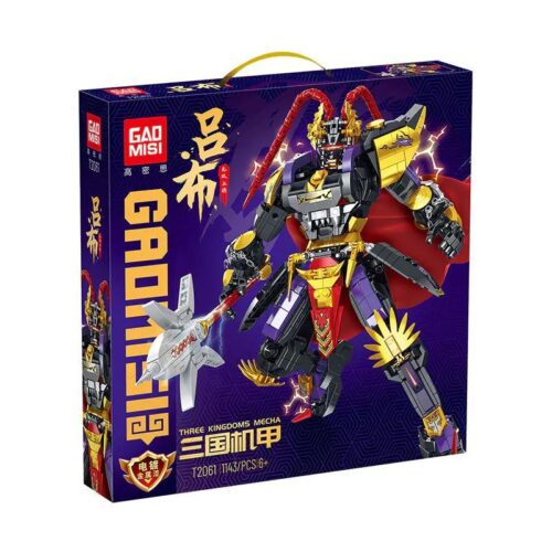 Bộ đồ chơi Tam Quốc Cơ Giáp Lữ Bố GAOMISI T2061 1143 chi tiết cho bé trai 6 tuổi