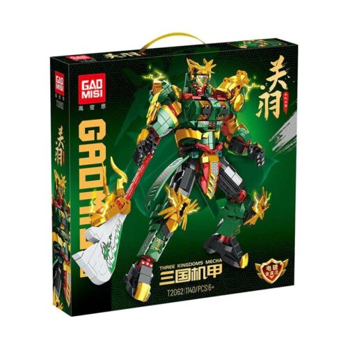 Bộ lắp ghép GAOMISI T2062 Tam Quốc Cơ Giáp Quan Vũ Vô Song Thượng Tướng 1140 chi tiết cho bé 6 tuổi