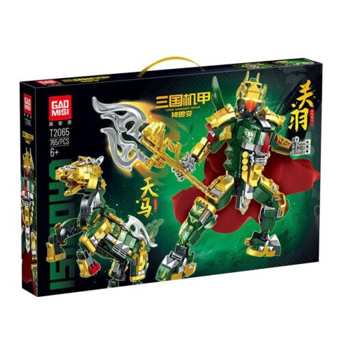 Bộ lắp ghép Tam Quốc Cơ Giáp Quan Vũ GAOMISI T2065, 765 chi tiết, đồ chơi xây dựng cho bé trai 6 tuổi, cơ giáp biến hình, giá tốt