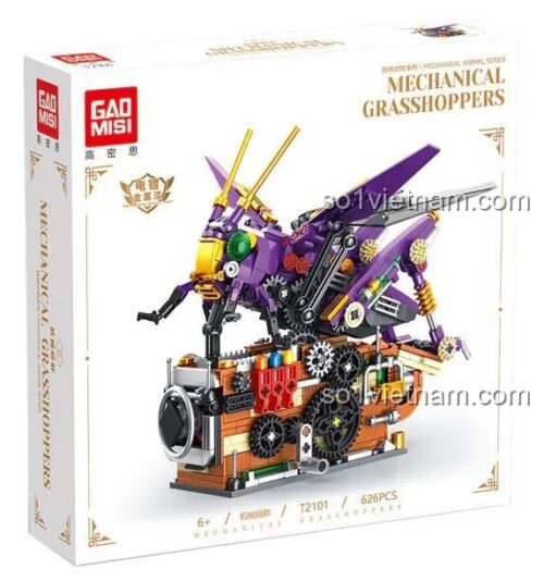 Hộp đồ chơi xây dựng GAOMISI T2101 Côn Trùng Máy Móc, món quà sáng tạo cho bé trai 6 tuổi.