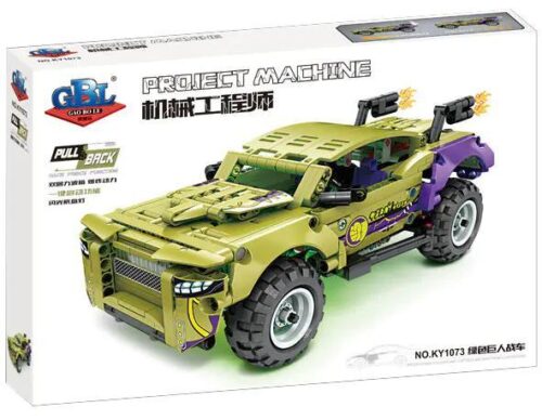 Hộp sản phẩm bộ lắp ráp Xe địa hình Hulk GBL KY1073, đồ chơi cho bé trai 6 tuổi giá rẻ.