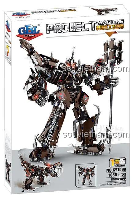 Hộp đồ chơi mô hình Mecha Rồng Bạo Chúa KY1099, 1056 chi tiết, quà tặng sáng tạo cho con trai.