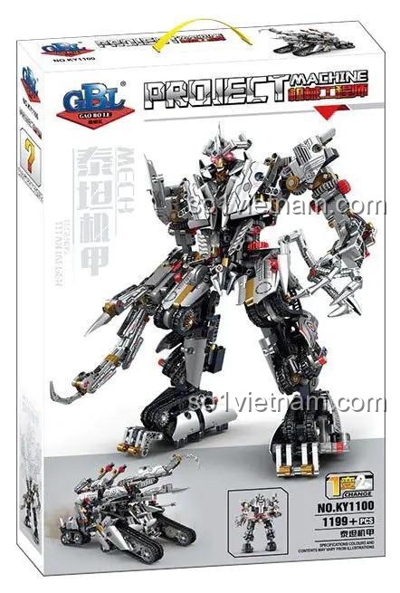 Hộp bộ lắp ghép GBL KY1100, đồ chơi xây dựng Mech Titan chất lượng cao, giá rẻ