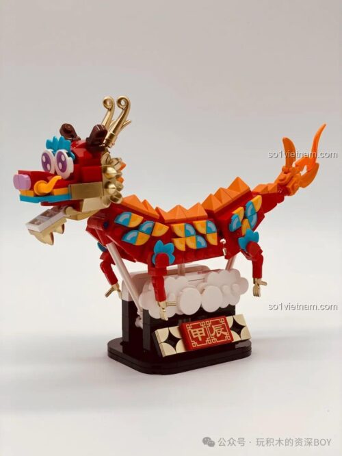 Mô hình Rồng Tết Gobricks G2401 đã lắp ráp hoàn chỉnh, linh vật thịnh vượng cho thanh niên 14 tuổi, đáng tiền.