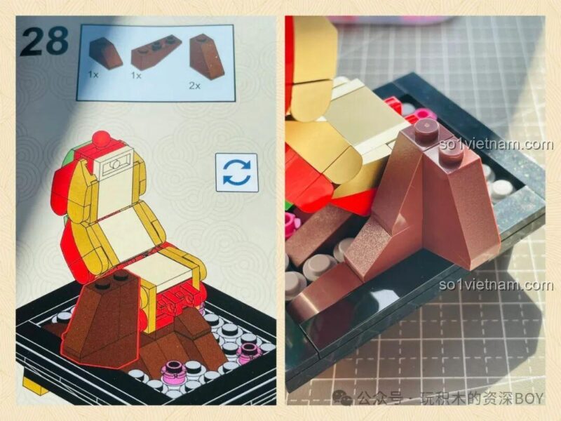 Lắp ghép thân Rắn May Mắn Gobricks G2501, bộ lắp ghép Rắn Phong Thủy, đồ chơi mô hình Rắn Tài Lộc, Rắn Phát Tài, 358 mảnh, 14 tuổi