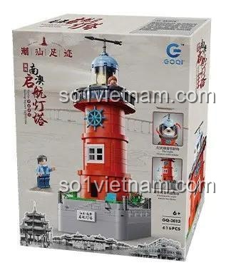 Hộp bộ lắp ghép Hải Đăng Khởi Hành Nam Áo GOQI GQ-3013, 416 mảnh, cho bé 6 tuổi, giá rẻ