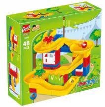 GOROCK 1041 Đồ chơi cầu trượt vui nhộn 48 mảnh, Đồ chơi giáo dục cho bé 3 tuổi, Giá tốt, Lắp ráp đa dạng