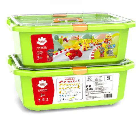 Bộ Lắp Ghép Bánh Răng GOROCK 1056-2 187 Mảnh Cho Bé 3 Tuổi, Đồ Chơi Giáo Dục STEM Sáng Tạo