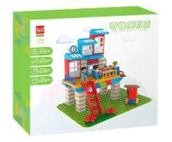GOROCK 1059 Cửa hàng tiện lợi bộ lắp ghép 184 mảnh cho bé 3 tuổi