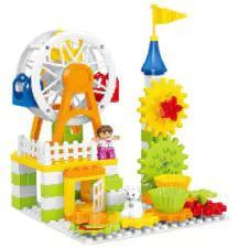 GOROCK 1084 Vòng quay khổng lồ bộ đồ chơi lắp ghép cho bé 3 tuổi, 93 mảnh ghép, màu sắc tươi sáng, vui nhộn