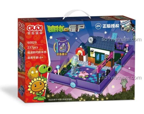 bộ xếp hình 60029, đồ chơi mô hình Plants vs. Zombies, hộp sản phẩm, chất lượng cao, giá tiết kiệm