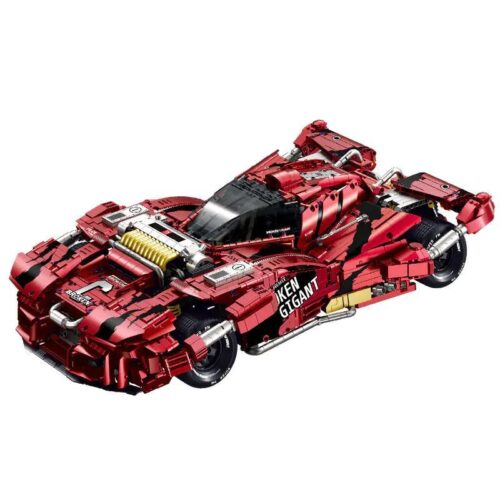 Bộ lắp ghép Siêu xe thể thao Gigant GULY 10619, mô hình siêu xe tỉ lệ 1:8 màu đỏ đen, đồ chơi lắp ráp cho bé trai 8 tuổi, giá tốt