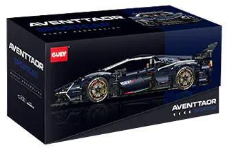 Hộp sản phẩm bộ lắp ghép GULY 10624 Siêu xe Lamborghini Aventador SVJ tỉ lệ 1:8 cho bé trai 8 tuổi