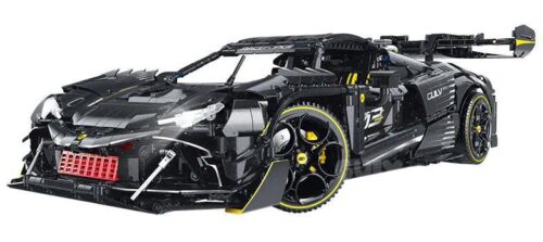 Bộ lắp ghép Ferrari 296 GULY 10627 tỉ lệ 1:8, 3729 chi tiết, có thể nâng cấp RC, đèn LED. Món quà giá tốt cho bé trai 8 tuổi.