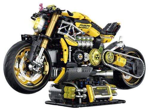 Xe máy Cyberpunk Quái vật GULY 60519 mô hình tổng thể