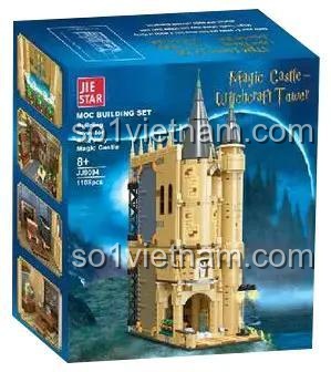 Hộp đựng bộ đồ chơi Lâu đài Hogwarts JIESTAR JJ9004 1108 mảnh ghép