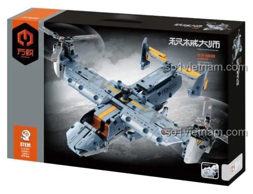 Hộp đựng Máy bay Vận tải Osprey WanZhi 6830 bộ lắp ghép STEM