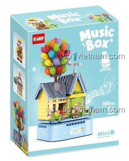Hộp đựng Mô hình Ngôi nhà Bong bóng Âm nhạc GULY 60504