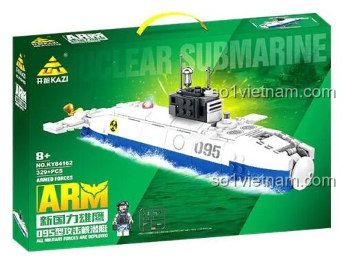Hộp đựng mô hình tàu ngầm tấn công hạt nhân Type 095 KAZI KY84162