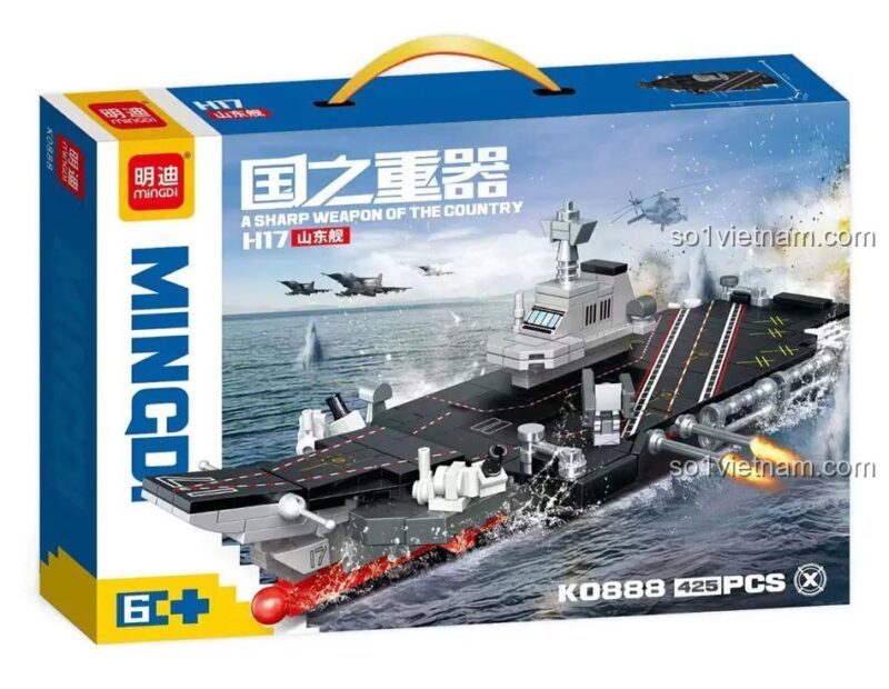 Hộp đựng mô hình tàu sân bay Sơn Đông H17 MingDi K0888