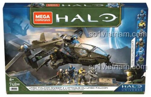 Hộp sản phẩm Mega Bloks HDP62 HALO UNSC Falcon Sweep