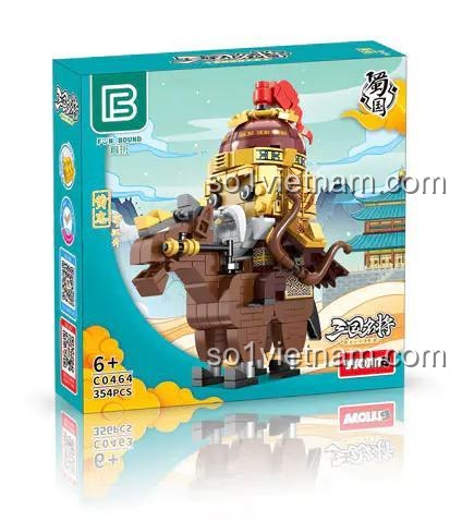 Hộp đựng bộ lắp ghép Hoàng Trung WOMA C0464, đồ chơi xếp hình cho bé trai 6 tuổi, 354 chi tiết, Tướng quân oai phong